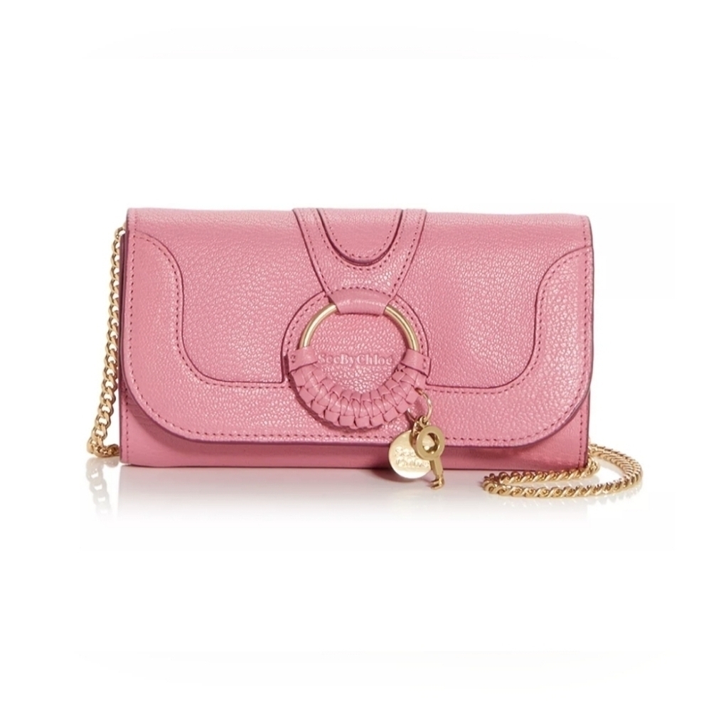 Nwt See By Chole Leather Hana Continental Chain Wallet